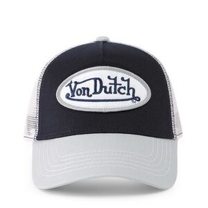 Von Dutch Navy and White Trucker Cap